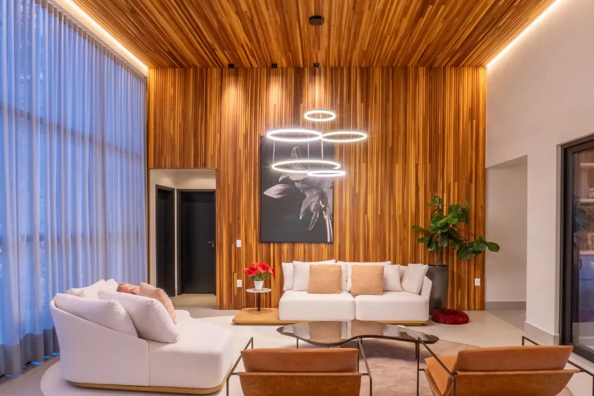 Fotografia de interiores de projeto residencial de arquitetura em Vinhedo